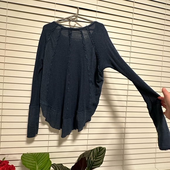 We The Free Ladies Tunic Top Long Sleeve Ribbed Casual Shirt - Picture 4 of 5